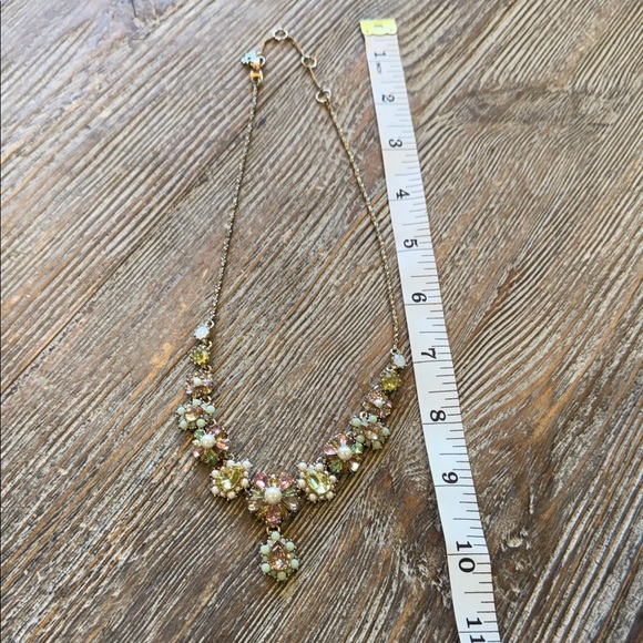 Marchesa Elegant Floral Sparkly Necklace SEE VIDEO! GORGEOUS!! Like New - Picture 3 of 11